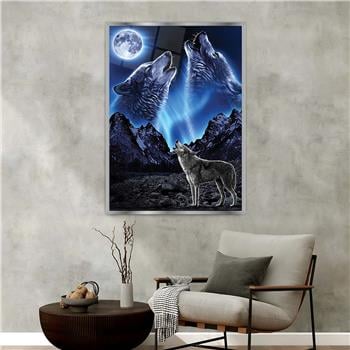 Aluminum-Framed National-Themed Tempered Glass Wall Art 052