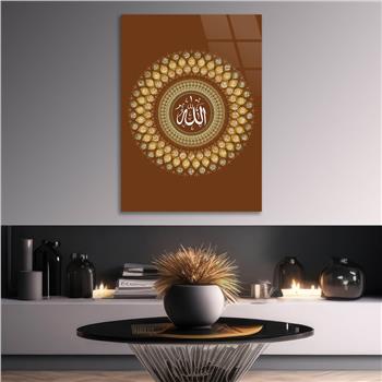 Religiöses Thema auf bedrucktem Glas