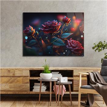 Horizontal Natured-Themed Tempered Glass Wall Art 305