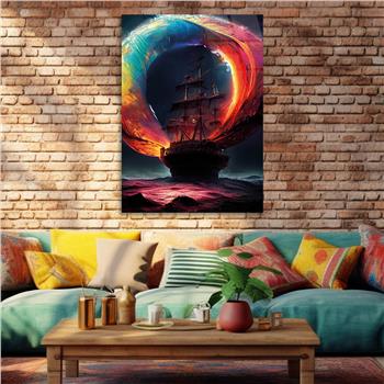 Vertical Tempered Glasss Wall Arts Natured-Themed173