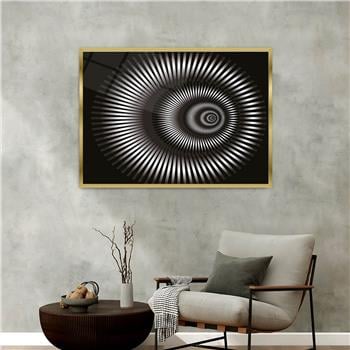 Aluminum-Framed Art-Themed Tempered Glass Wall Art 161