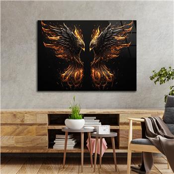 Horizontal Art-Themed Tempered Glass Wall Art 325