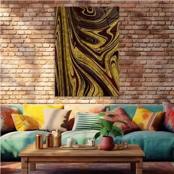 Dikey Sanat Temalı Cam Tablo 545
