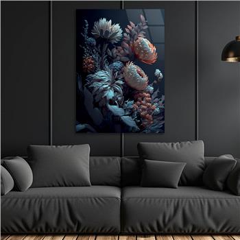 Dikey Doğa Temalı Cam Tablo213