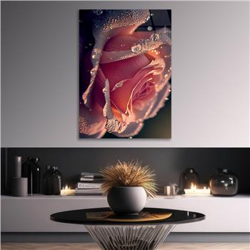 Vertical Tempered Glasss Wall Arts Natured-Themed206