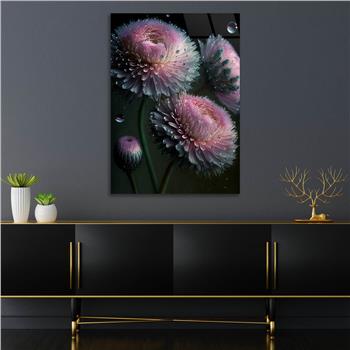 Vertical Tempered Glasss Wall Arts Natured-Themed154
