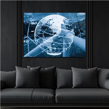 Horizontal Art-Themed Tempered Glass Wall Art 269