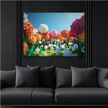 Horizontal Art-Themed Tempered Glass Wall Art 319