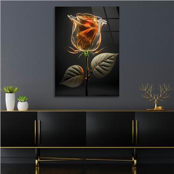 Vertical Tempered Glasss Wall Arts Natured-Themed125