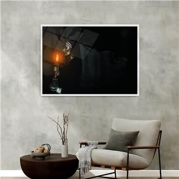 Aluminum-Framed Art-Themed Tempered Glass Wall Art 167