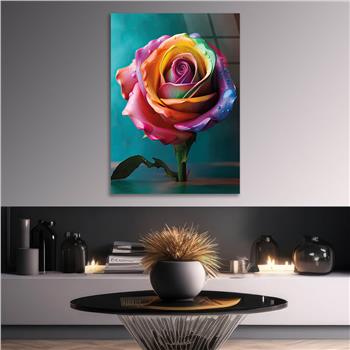 Vertical Tempered Glasss Wall Arts Natured-Themed134