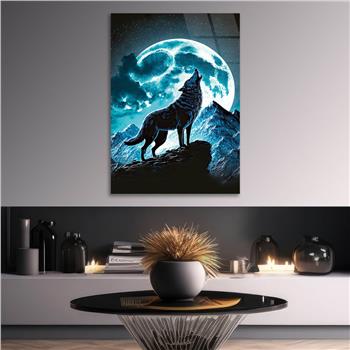 Vertical Tempered Glasss Wall Arts Natured-Themed192