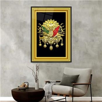 Aluminum-Framed National-Themed Tempered Glass Wall Art 005