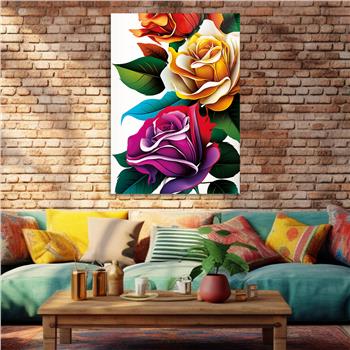 Vertical Tempered Glasss Wall Arts Natured-Themed141