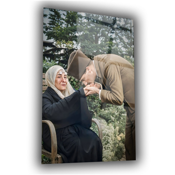 Dikey VatanTemalı Cam Tablo 227