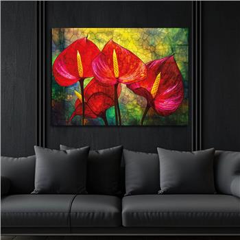 Horizontal Natured-Themed Tempered Glass Wall Art 295