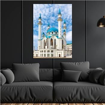 Tempered Glass Wall Art with Mosque Visual