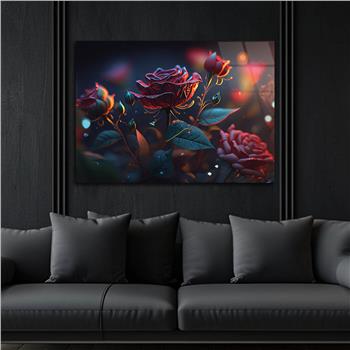 Horizontal Natured-Themed Tempered Glass Wall Art 305