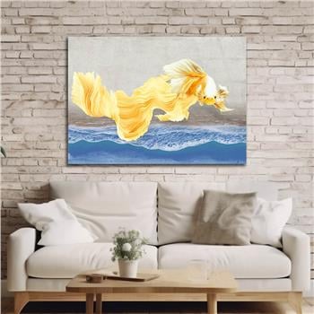 Horizontal Art-Themed Tempered Glass Wall Art 264
