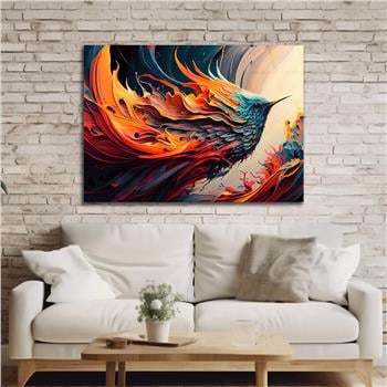 Horizontal Art-Themed Tempered Glass Wall Art 272