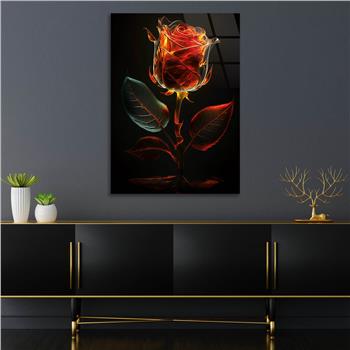 Vertical Tempered Glasss Wall Arts Natured-Themed138