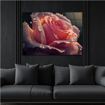 Horizontal Natured-Themed Tempered Glass Wall Art 307