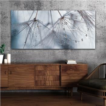 Yatay Saatli Yandan Sanat ve Doğa Temalı Cam Tablo 117