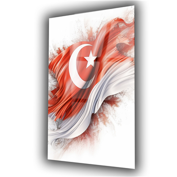 Dikey VatanTemalı Cam Tablo 183