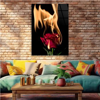 Kunst Thema auf bedrucktem Glas