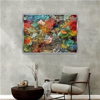 Aluminum-Framed Art-Themed Tempered Glass Wall Art 143