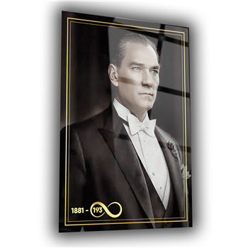 Dikey VatanTemalı Cam Tablo 259