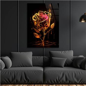 Vertical Tempered Glasss Wall Arts Natured-Themed130