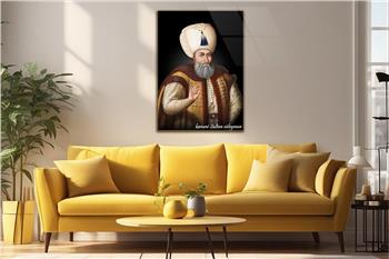 KANUNİ SULTAN SÜLEYMAN Khan Glass Wall Art