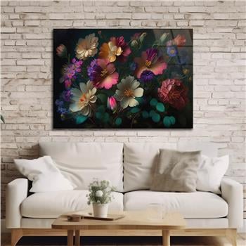 Horizontal Natured-Themed Tempered Glass Wall Art 296