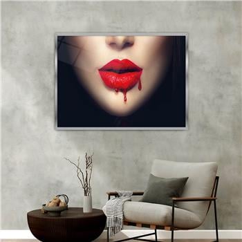 Aluminum-Framed Art-Themed Tempered Glass Wall Art 084