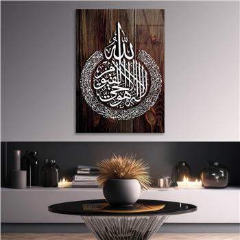 Religiöses Thema auf bedrucktem Glas