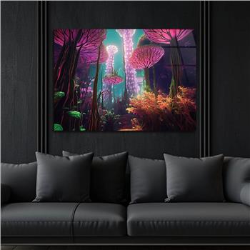 Horizontal Art-Themed Tempered Glass Wall Art 287