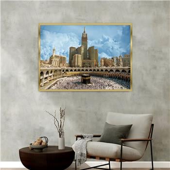 Aluminum-Framed Religious-Themed Tempered Glass Wall Art 025