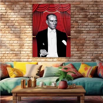 MUSTAFA KEMAL ATATÜRK Tempered Glasss Wall Art