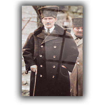 MUSTAFA KEMAL ATATÜRK GÖRSELLİ CAM TABLO 