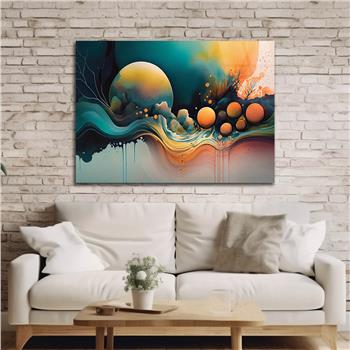 Horizontal Art-Themed Tempered Glass Wall Art 339