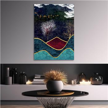 Vertical Tempered Glasss Wall Arts Art-Themed264
