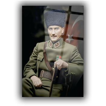 Dikey VatanTemalı Cam Tablo 234