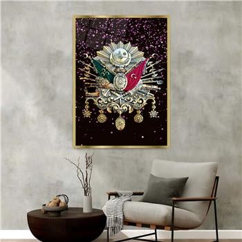 Aluminum-Framed National-Themed Tempered Glass Wall Art 027