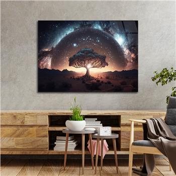 Horizontal Natured-Themed Tempered Glass Wall Art 320