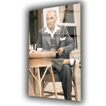 Dikey VatanTemalı Cam Tablo 137