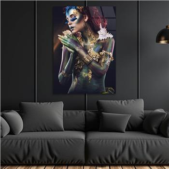Kunst Thema auf bedrucktem Glas