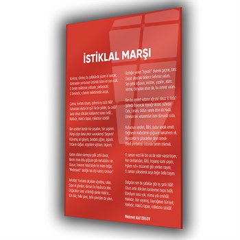 Turkse National Anthem Gehard Glasschilderij 
