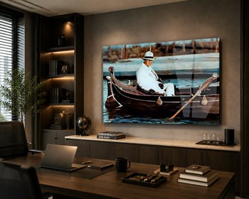 Yatay VatanTemalı Cam Tablo 105