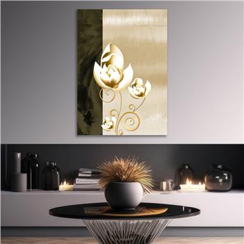 Vertical Tempered Glasss Wall Arts Natured-Themed110